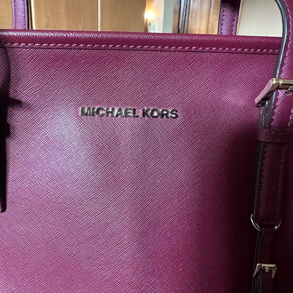 Michael Kors Plum Tote Bag - Picture 2 of 5